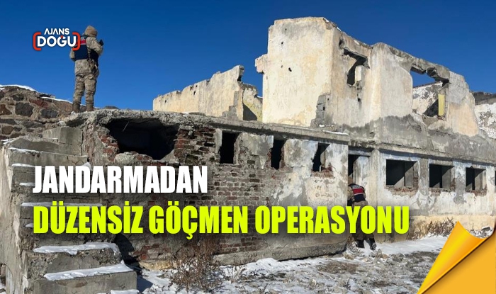Jandarmadan düzensiz göçmen operasyonu