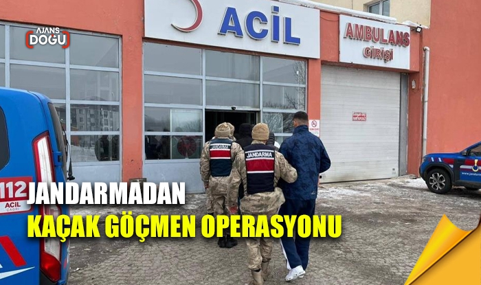 Jandarmadan kaçak göçmen operasyonu