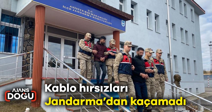 Kablo hırsızları Jandarma’dan kaçamadı