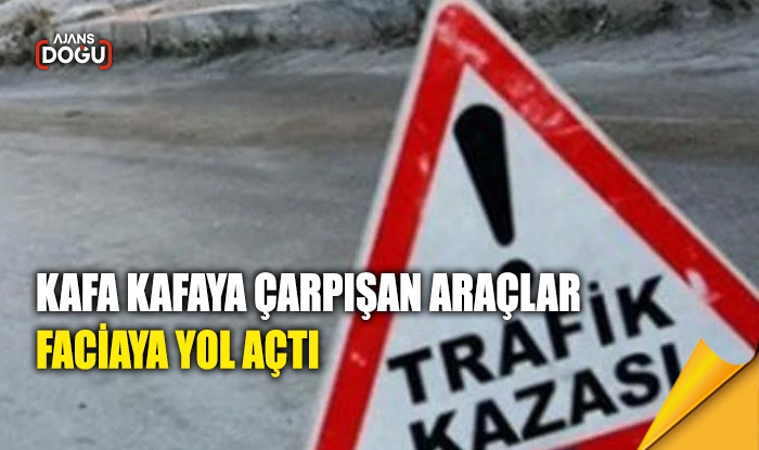 Kafa kafaya çarpışan araçlar faciaya yol açtı