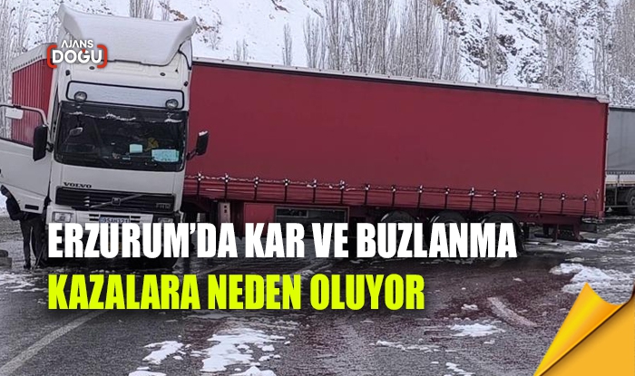 Kar ve buzlanma kazalara neden oluyor