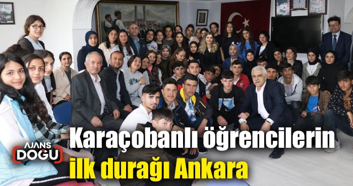 Karaçobanlı öğrencilerin ilk durağı Ankara