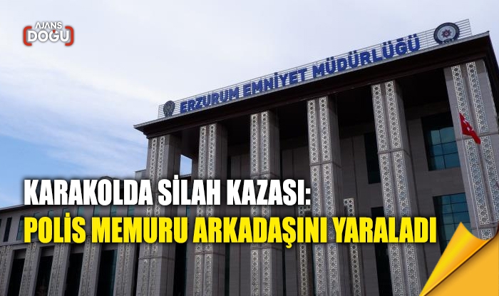 Karakolda silah kazası: Polis memuru arkadaşını yaraladı