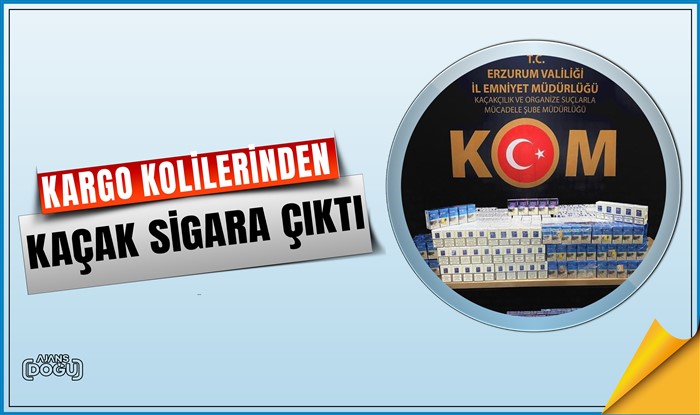 Kargo kolilerinden kaçak sigara çıktı