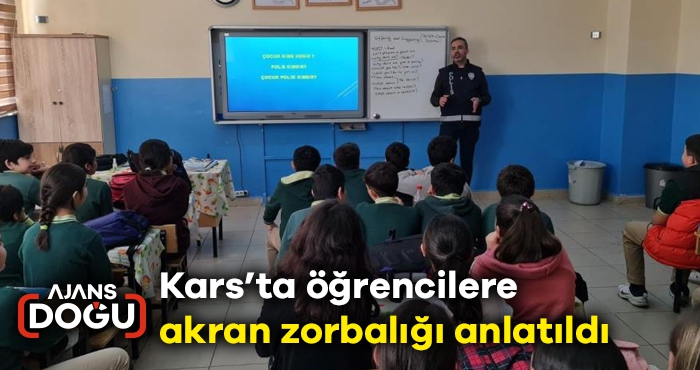 Kars’ta öğrencilere akran zorbalığı anlatıldı