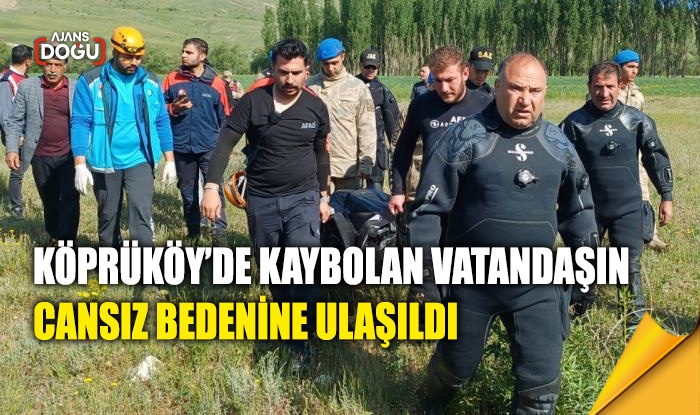 Kaybolan vatandaşın cansız bedenine ulaşıldı