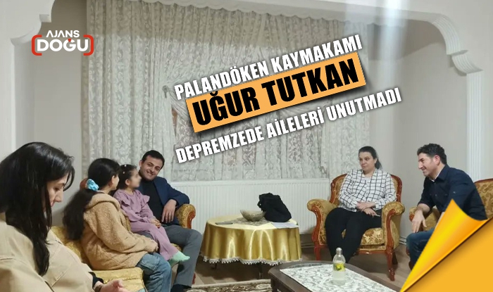 Kaymakam Tutkan depremzede aileleri unutmadı