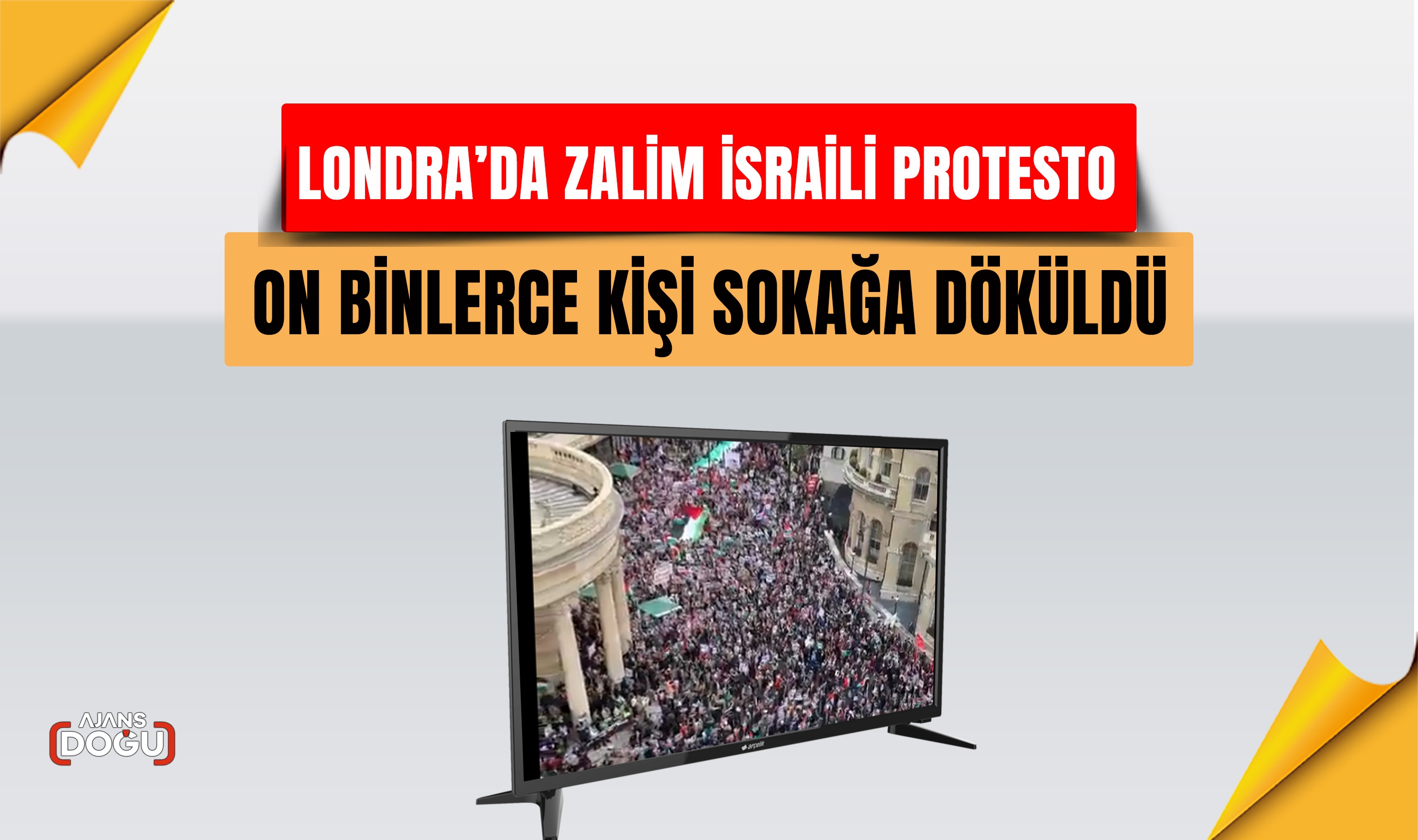 Londra’da zalim İsraili protestosu