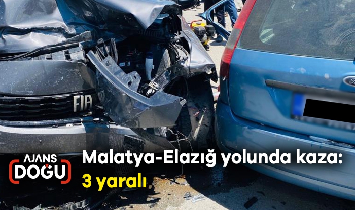 Malatya-Elazığ yolunda kaza: 3 yaralı