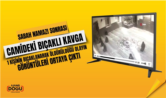 Manisa'da camideki bıçaklı kavga kamerada