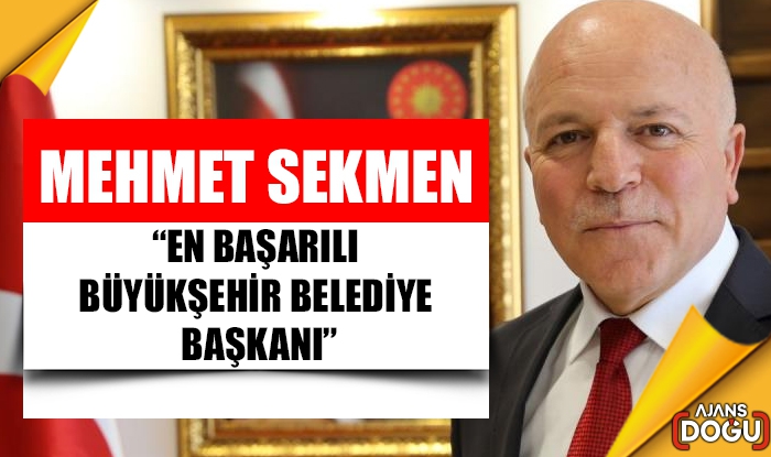 Mehmet Sekmen, en başarılı Büyükşehir Belediye Başkanı seçildi 