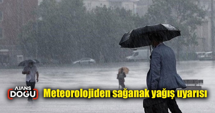 Meteorolojiden sağanak yağış uyarısı