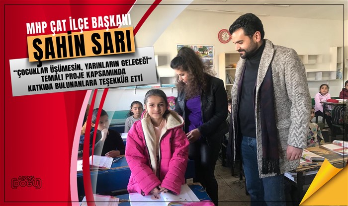 MHP Çat İlçe Başkanı Sarı'dan teşekkür mesajı