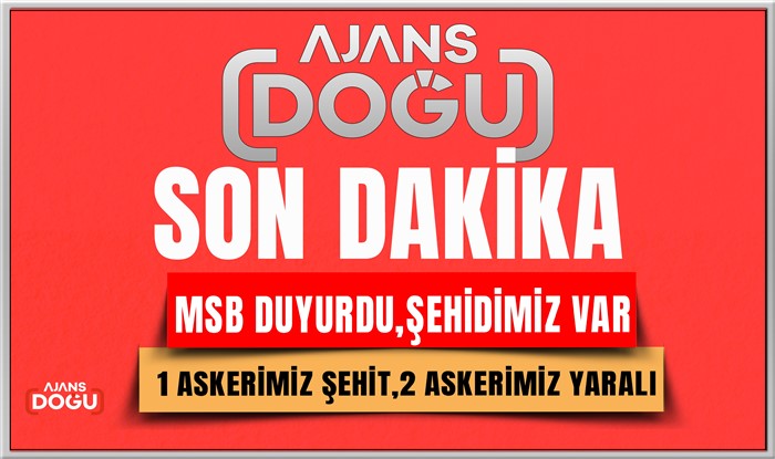 MSB Duyurdu,Şehidimiz var