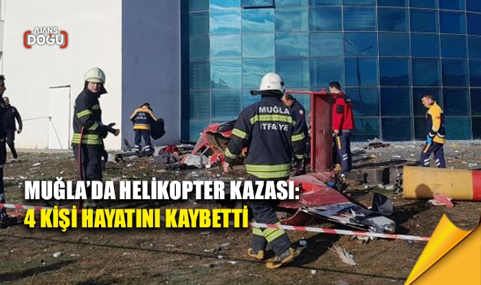 Muğla’da helikopter kazası: 4 kişi hayatını kaybetti