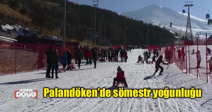 Palandöken’de sömestr yoğunluğu