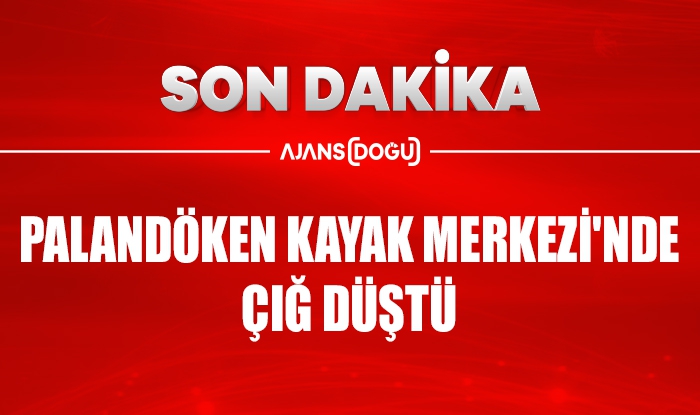 Palandöken Kayak Merkezi'nde çığ düştü