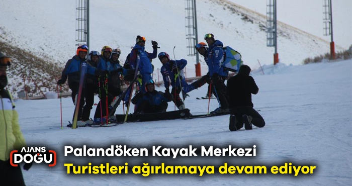 Palandöken Kayak Merkezi Turistleri ağırlamaya devam ediyor