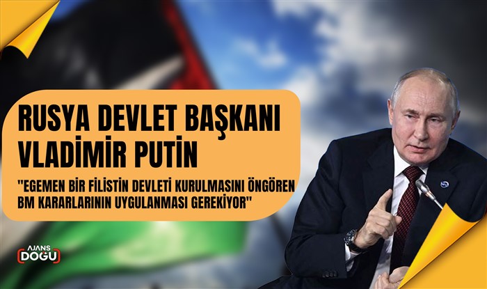 Putin: Egemen bir Filistin devleti kurulmasını öngören BM kararlarının uygulanması gerekiyor