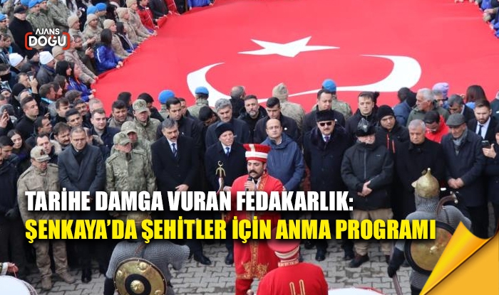 Şenkaya’da şehitler için anma programı