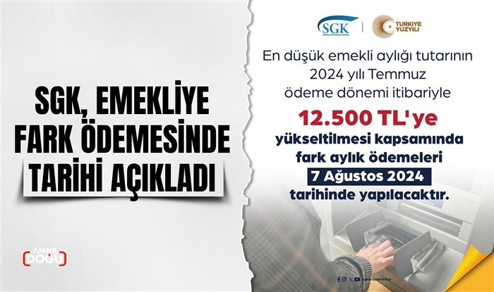 SGK, emekliye fark ödemesinde tarihi açıkladı