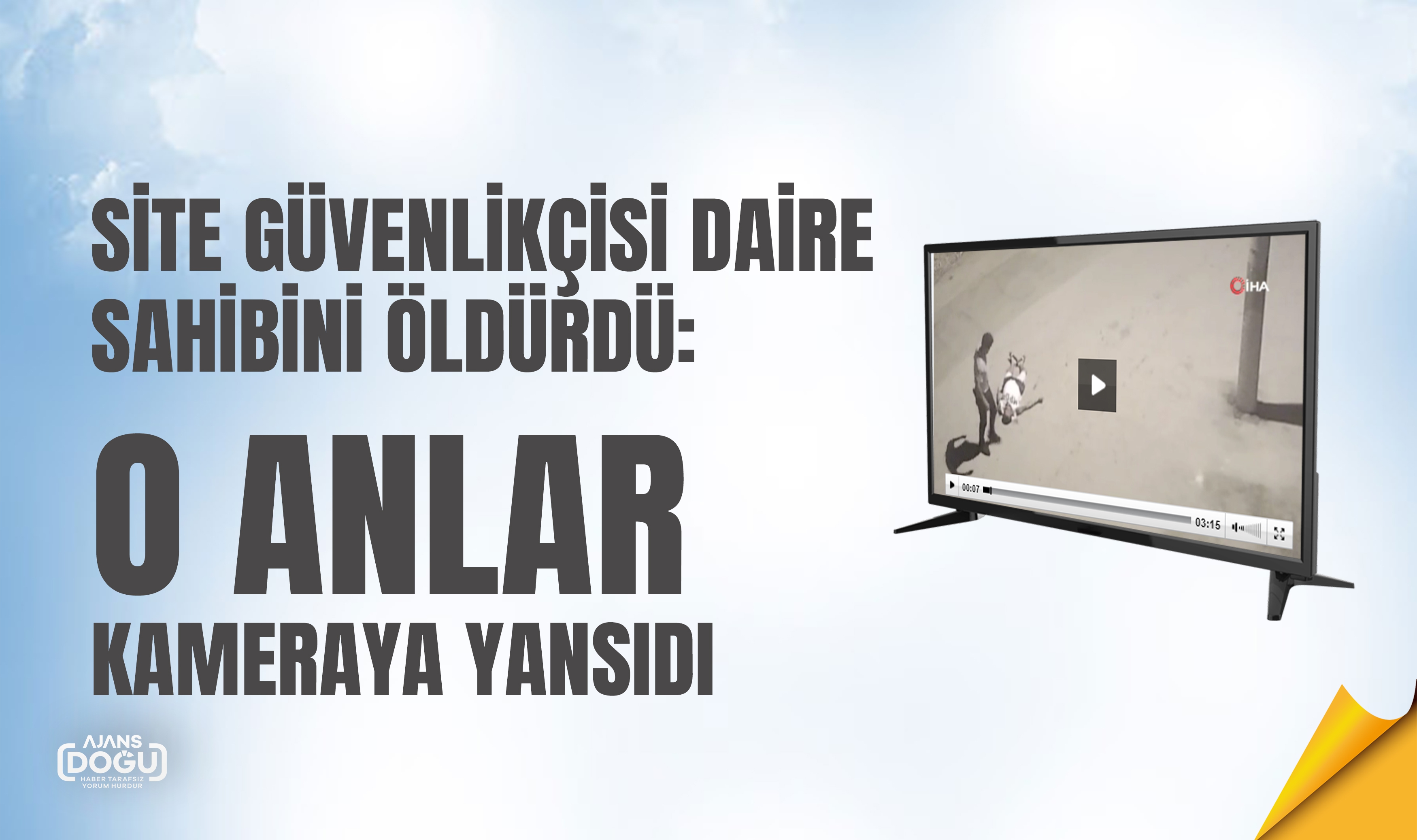 Site güvenlikçisi daire sahibini öldürdü: O anlar kameraya yansıdı