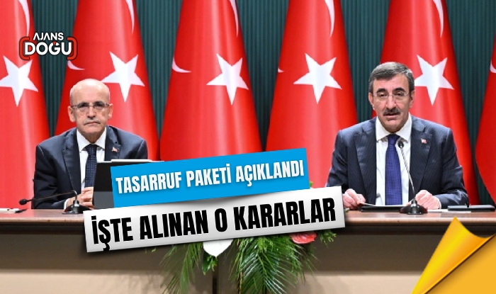 Tasarruf paketi açıklandı