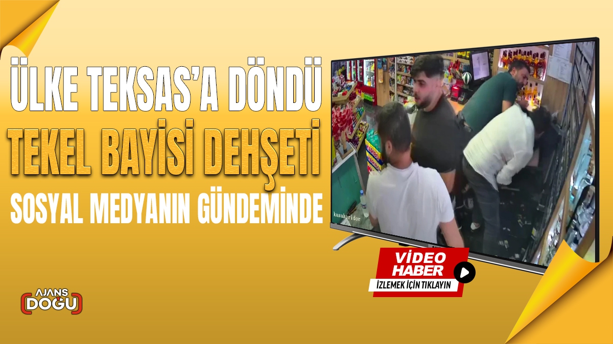 Tekel bayisi dehşeti sosyal medyanın gündeminde