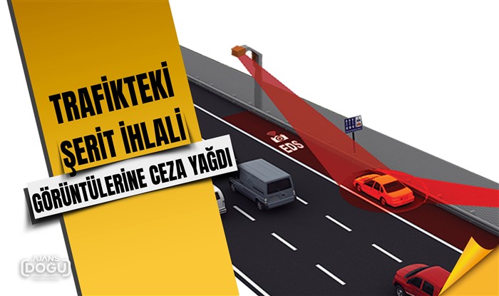 Trafikteki şerit ihlali görüntülerine ceza yağdı