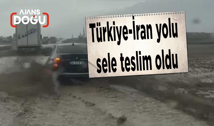 Türkiye-İran yolu sele teslim oldu