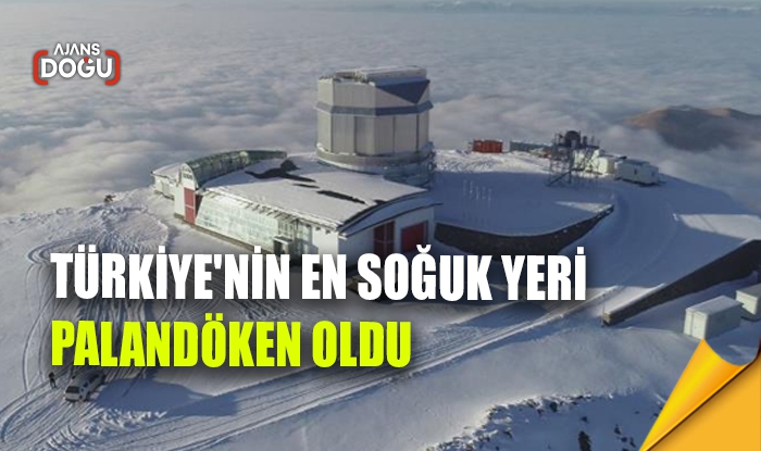 Türkiye'nin en soğuk yeri Palandöken oldu