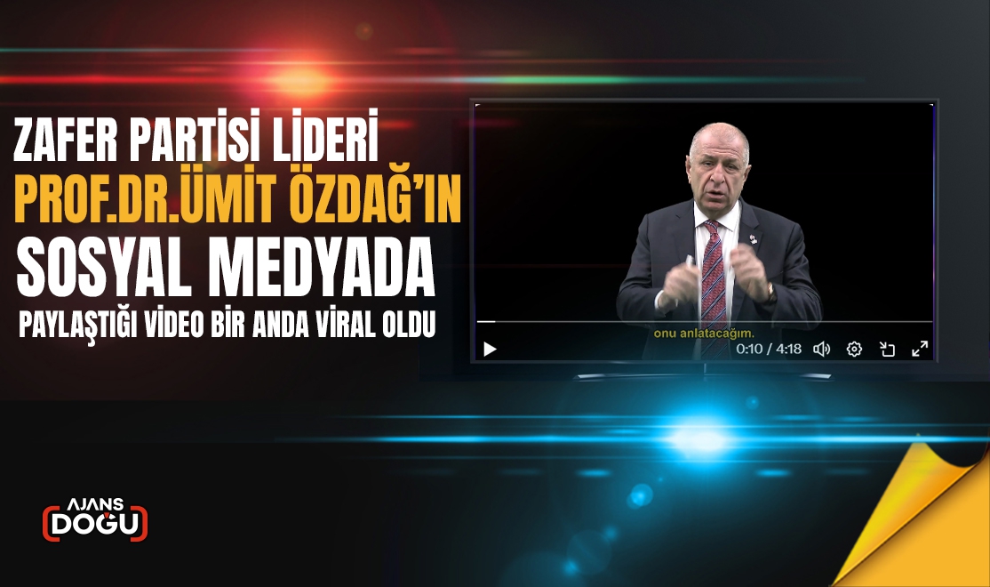 Ümit Özdağ'ın paylaştığı video kısa sürede izlenme rekoru kırdı.