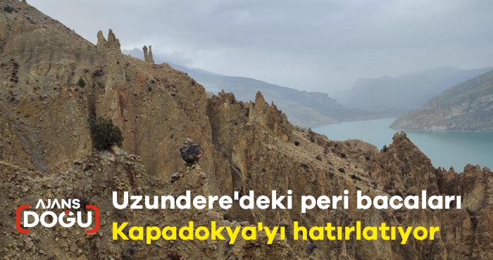 Uzundere'deki peri bacaları Kapadokya'yı hatırlatıyor