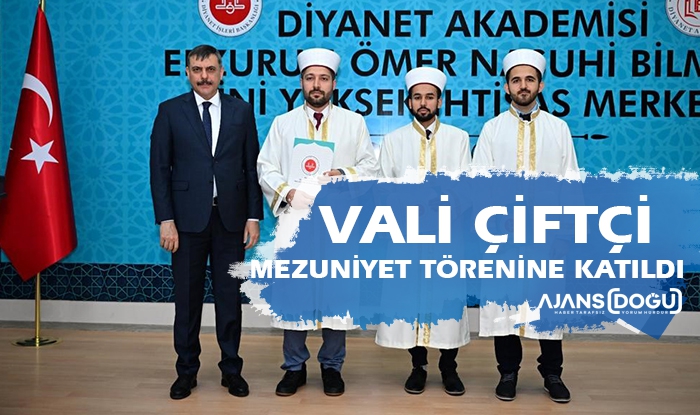 Vali Mustafa Çiftçi mezuniyet törenine katıldı