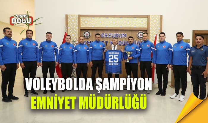 Voleybolda şampiyon Emniyet Müdürlüğü