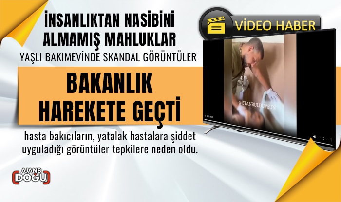 Yaşlı bakımevinde skandal görüntüler