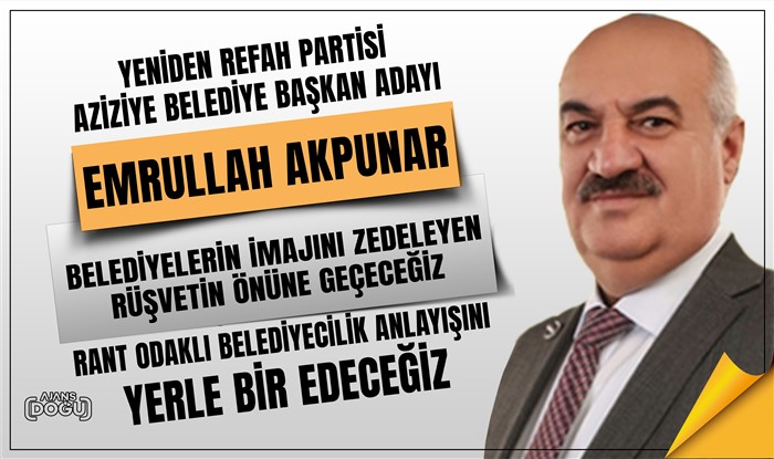 YP Partisi Aziziye Belediye Başkan Adayı AKPUNAR; Rant odaklı belediyecilik anlayışını yerle bir edeceğiz