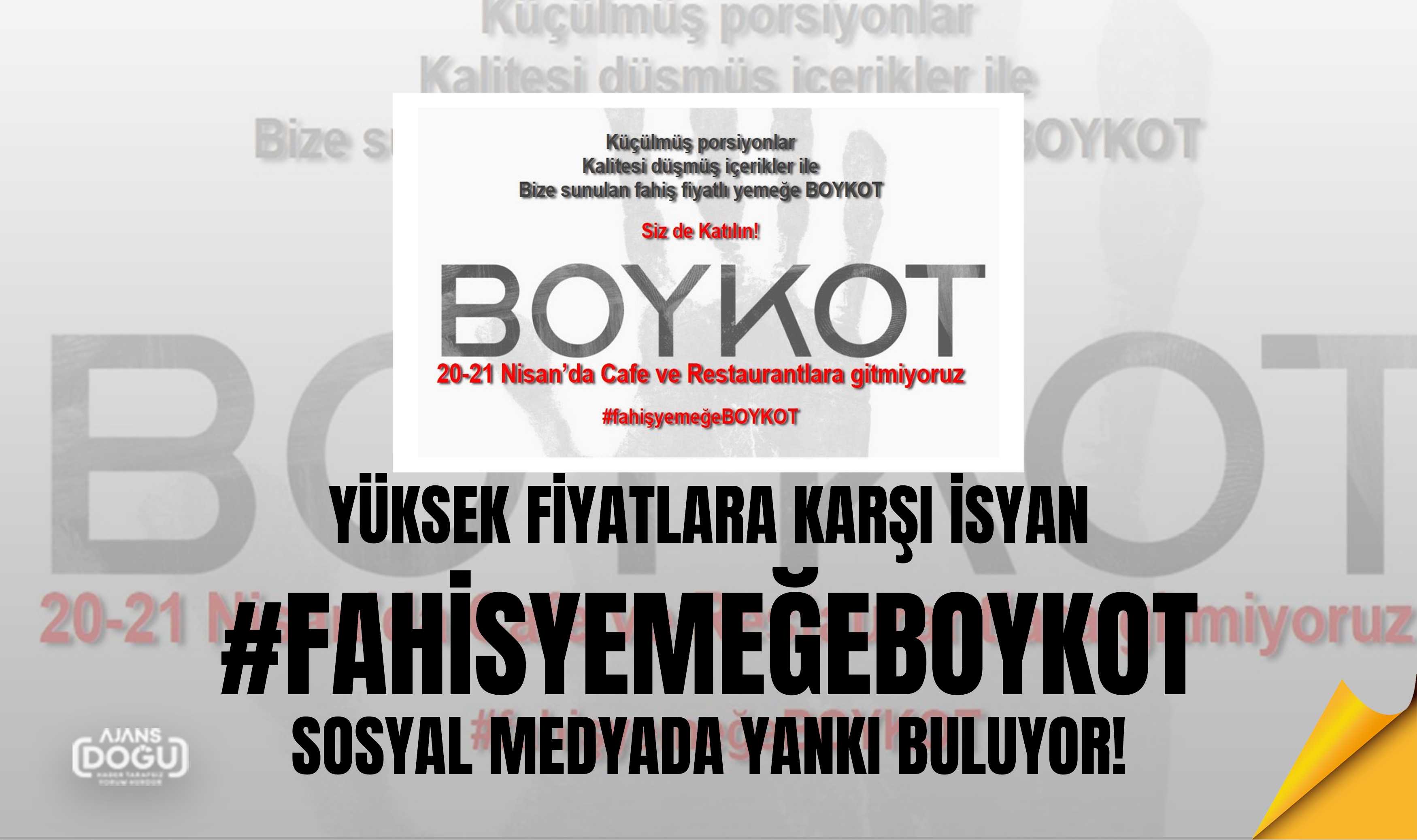 Yüksek fiyatlara karşı isyan: #FahisyemeğeBOYKOT Sosyal Medyada yankı buluyor!