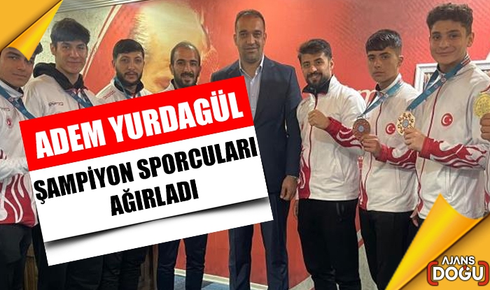 Yurdagül şampiyon sporcuları ağırladı